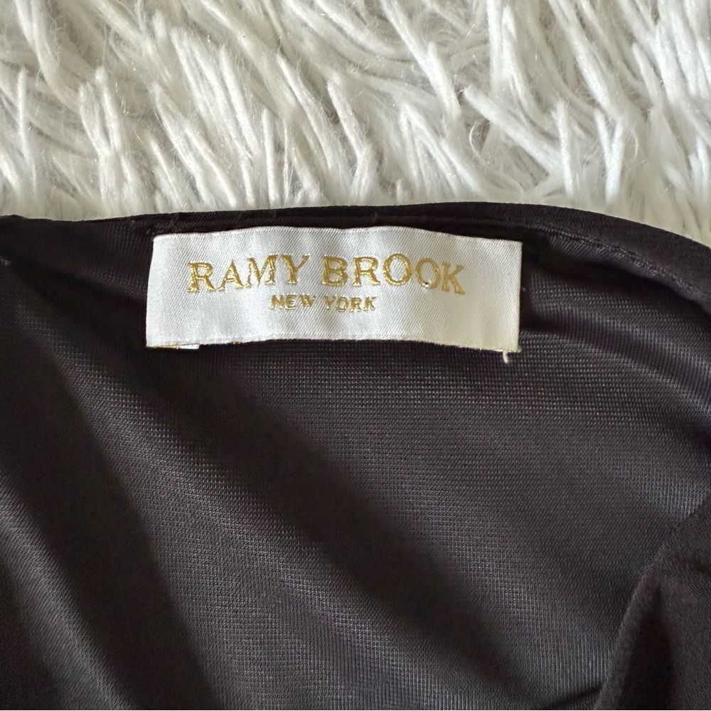 Ramy Brook Black Long Sleeve Maxi Dress with Cut Outs Size L - Picture 8 of 10